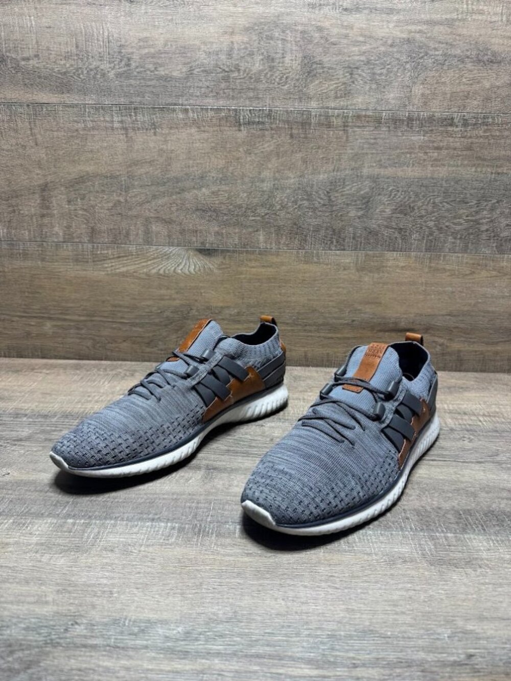 Cole Haan GandMotion Stitchlite Woven Gray Sneakers Men's Size 10.5